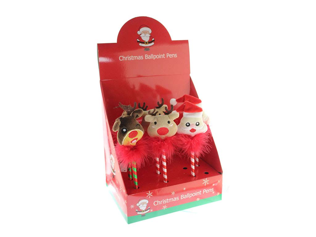 PENNE ASSORTITE PER CAPELLI DI NATALE. 3 cod. 9323004