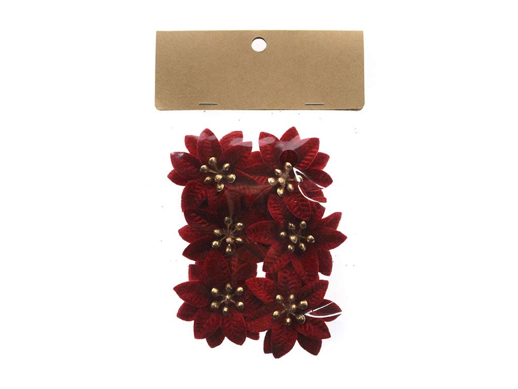 SACCHETTO 6 FIORI ROSSI cod. 9323017