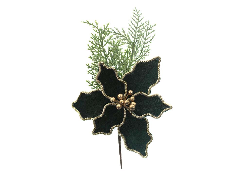 FIORE DI BACCHETTA VERDE E ORO cod. 9323024