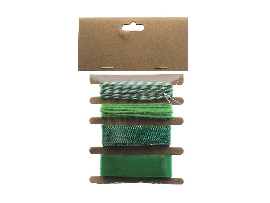 SET 4 NASTRI REGALO VERDI cod. 9323155