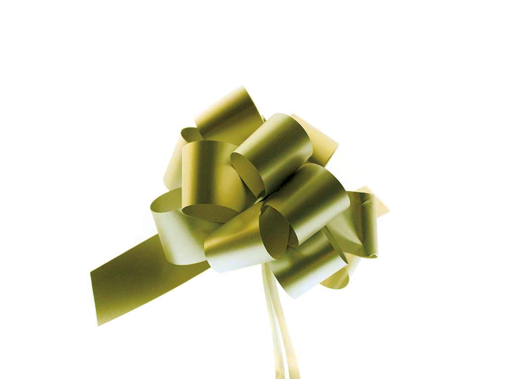 LAZO 13 CM DORADOS AUTOMONTABLE cod. 9323160