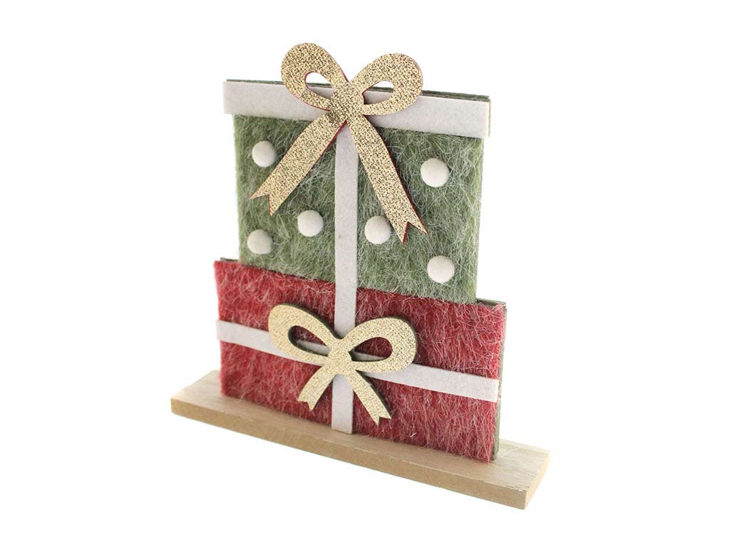 SCATOLA REGALO IN TESSUTO CON BASE MDF cod. 9323173