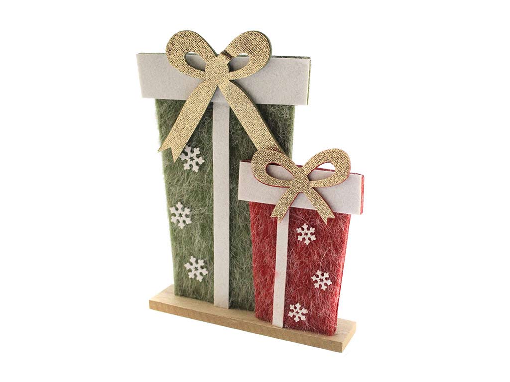 SCATOLA REGALO IN TESSUTO CON BASE MDF cod. 9323174