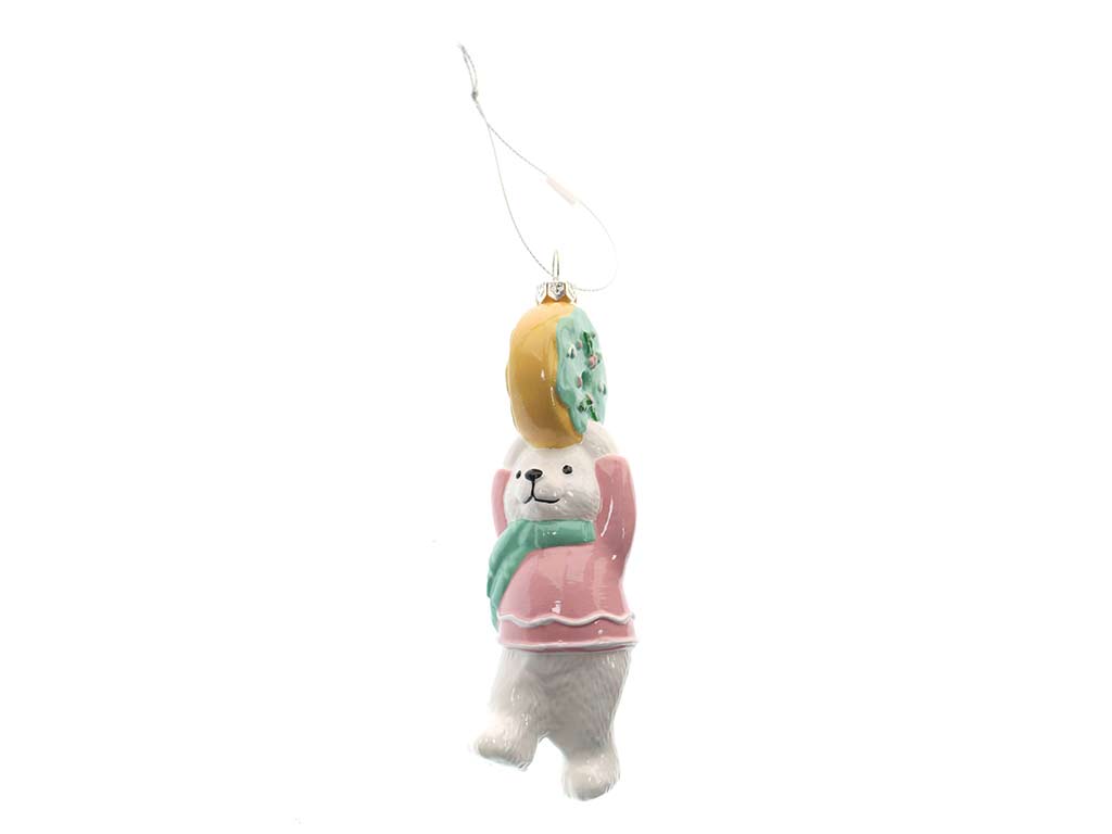 BEAR HANGING BEAR HOLDING HAMBU ORNAMENT cod. 9323273