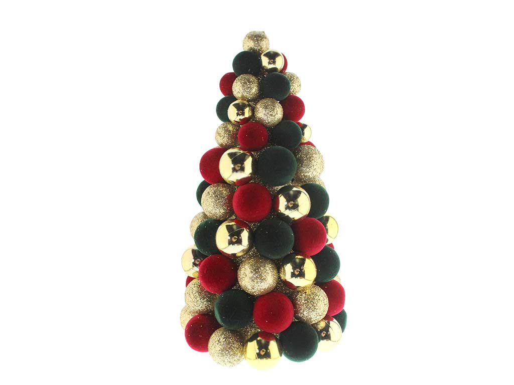 XMAS SMALL MULTICOLOR BALL CONE. cod. 9323333