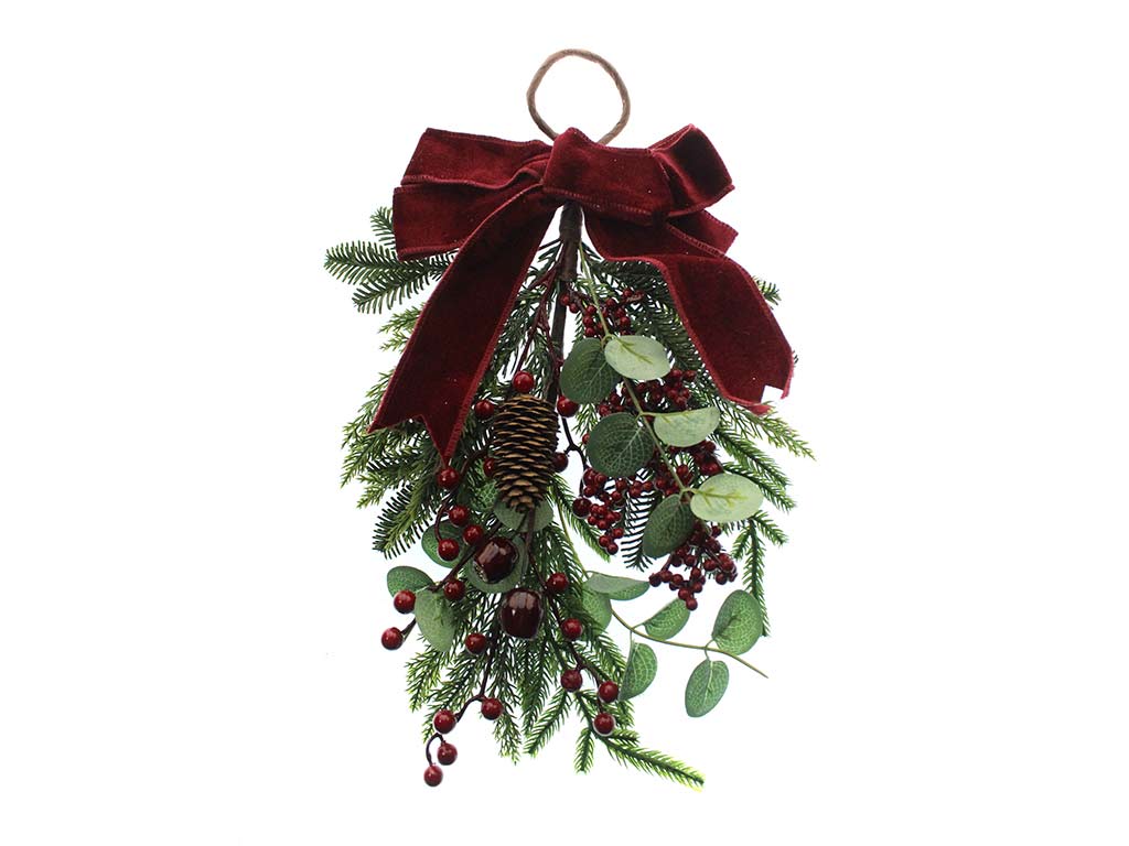 GHIRLANDA DI BACCHE ROSSE DI NATALE cod. 9323336