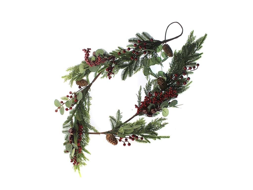 GHIRLANDA DI TAVOLA CENTRALE CON FRUTTI cod. 9323337