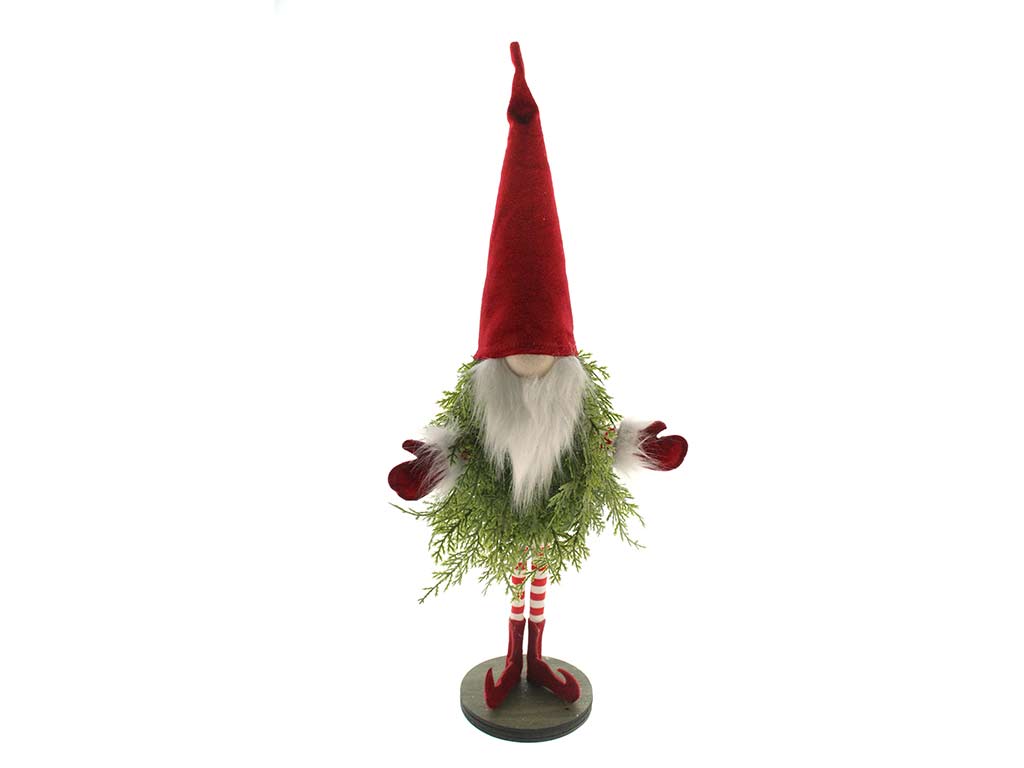 GNOMO ROSSO DI BABBO NATALE CON PIANTE D cod. 9323350