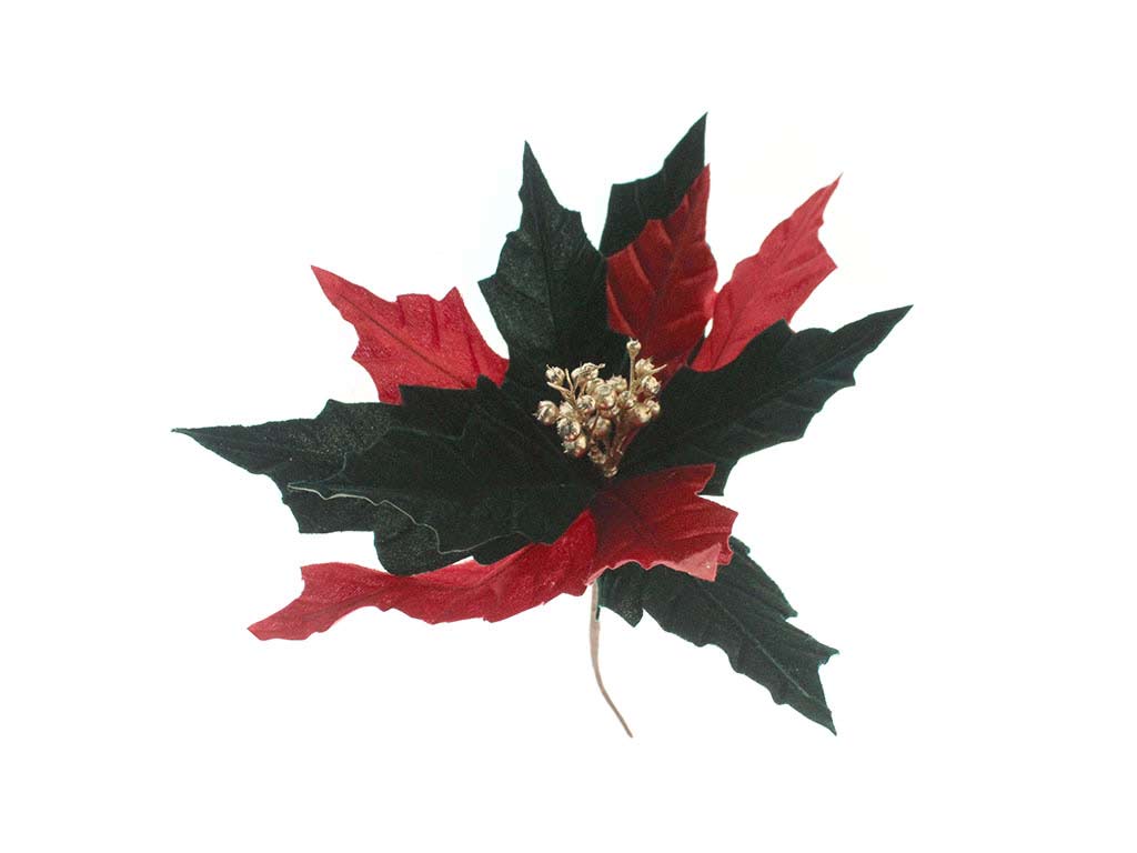 GREEN AND RED PONSETTIA FLOWER cod. 9323356