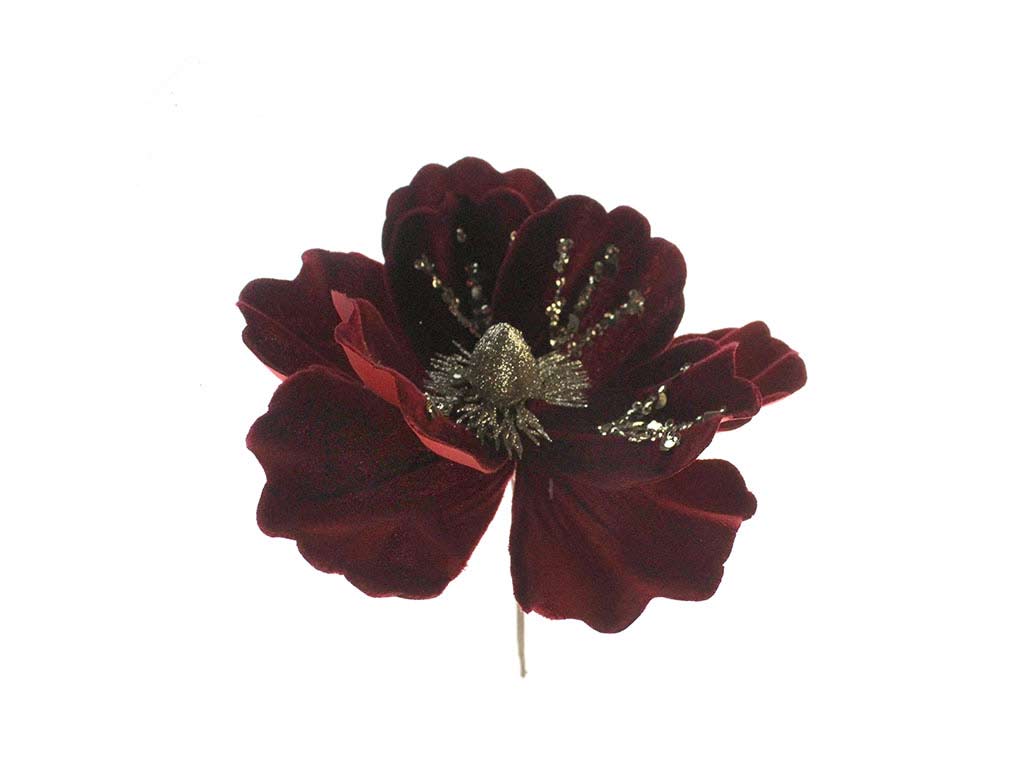 FIORE DI PONSETTIA GRANATA cod. 9323374