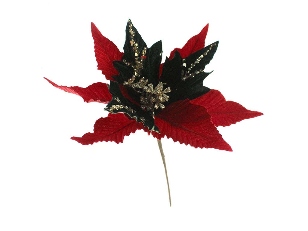 PONSETTIA RED&GREEN FLOWER cod. 9323380