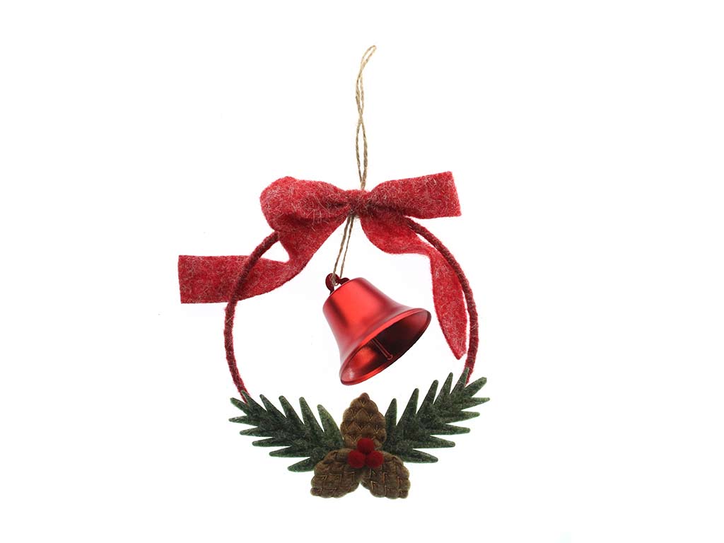 CIONDOLO A CAMPANA ROSSA cod. 9323441