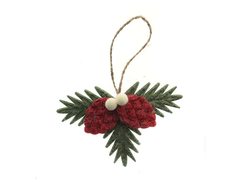 CIONDOLO A FIORI VERDI E ROSSI cod. 9323466