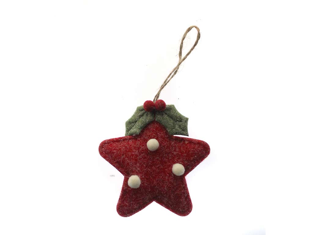 CIONDOLO A STELLA ROSSA cod. 9323474