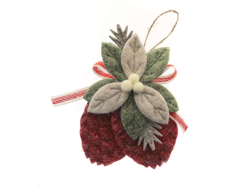 CIONDOLO A FIORI ROSSI cod. 9323504