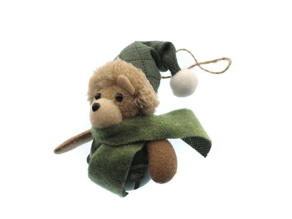 CIONDOLO VERDE CON ORSO A SONAGLI cod. 9323506