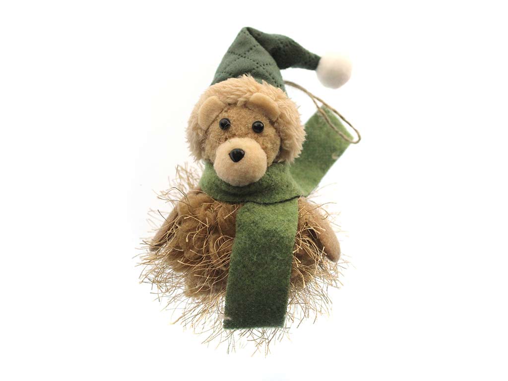 CIONDOLO VERDE A FORMA DI ORSO DI PELUCH cod. 9323507