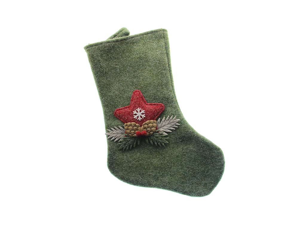 PICCOLO STIVALE VERDE IN FELTRO. cod. 9323533