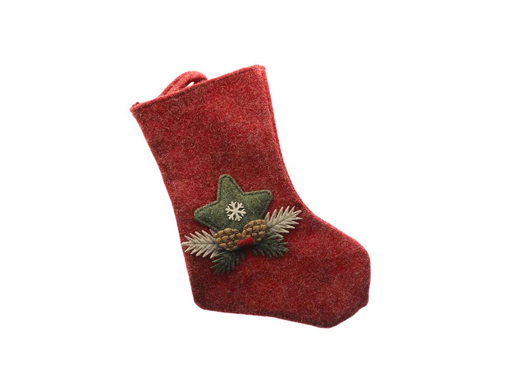 PICCOLO STIVALE ROSSO IN FELTRO. cod. 9323536