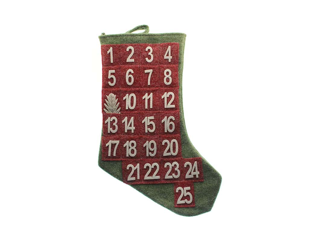 CALENDARIO ADVENTO GREEN BOOT cod. 9323542