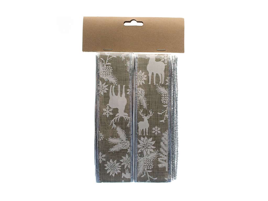 NASTRO REGALO DI RAFIA DI NATALE cod. 9323586