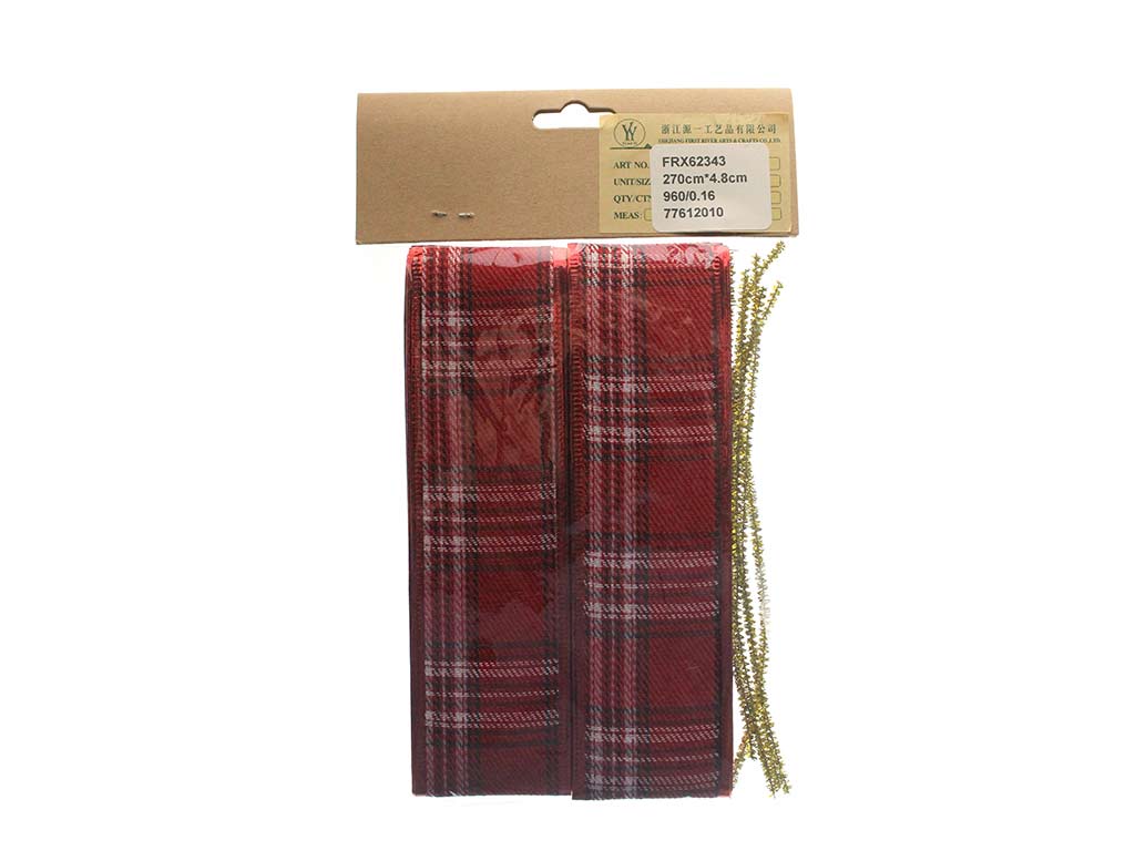 NASTRO REGALO A QUADRETTI ROSSI cod. 9323587