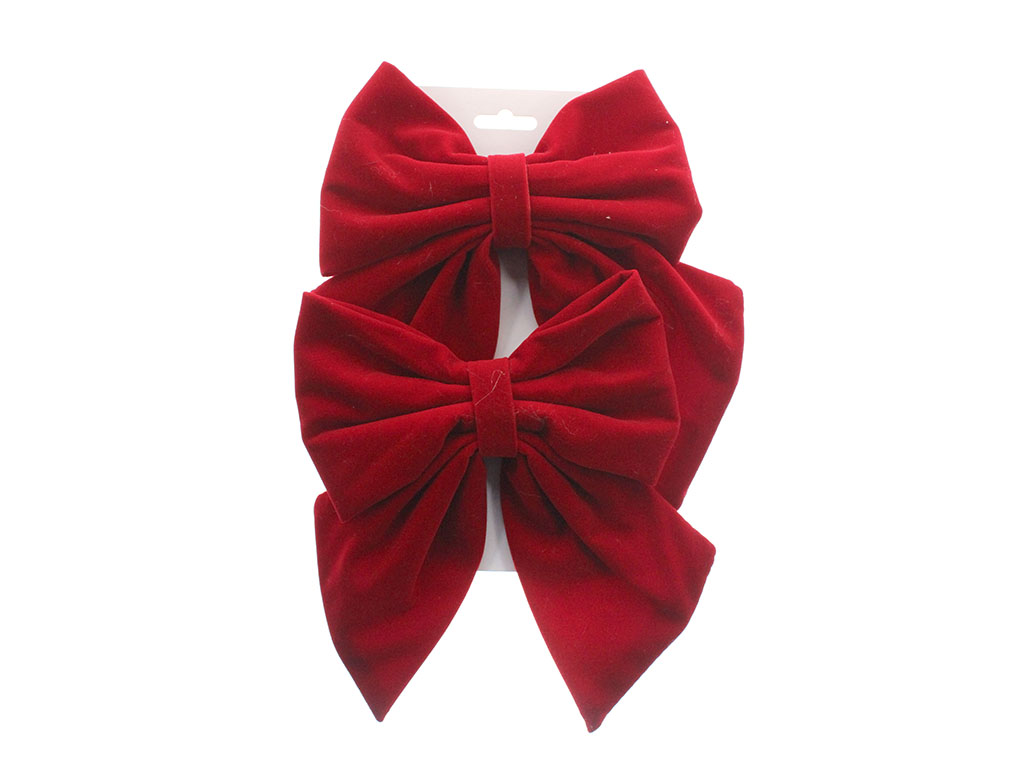 SET 2 FIOCCHI ROSSI NATALE -XS- cod. 9323619