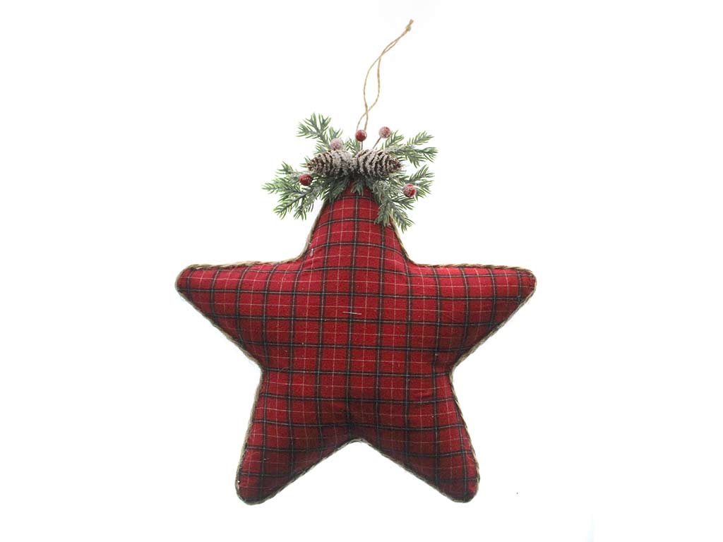 COLGANTE ESTRELLA ROJO GDE. cod. 9323645