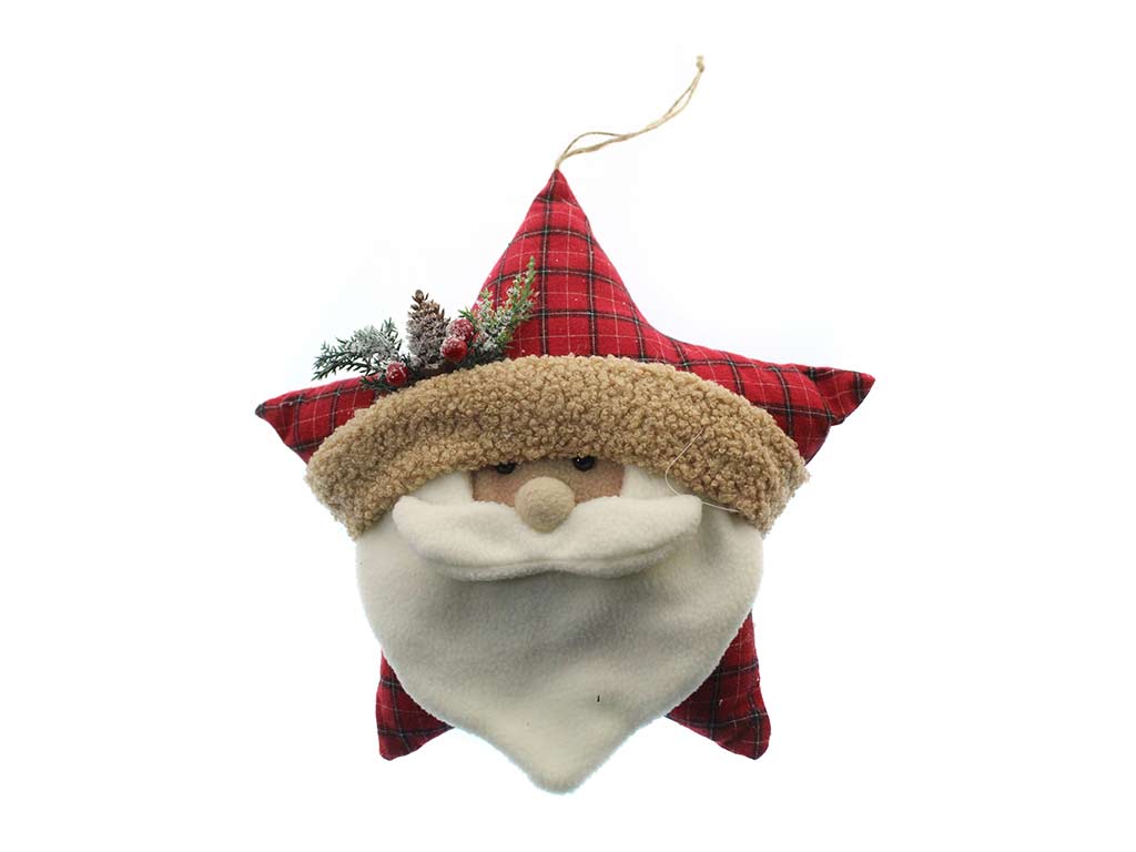 CIONDOLO DI BABBO NATALE CON STELLA ROSS cod. 9323666