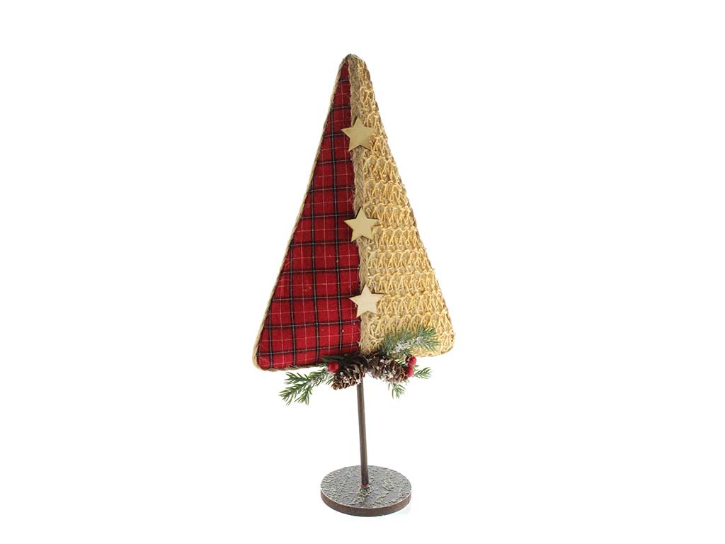 PICCOLA FIGURA ROSSA A FORMA DI ALBERO. cod. 9323675