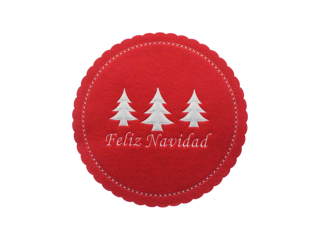 MANTELES DE FIELTRO  FELIZ NAVIDAD cod. 9323679