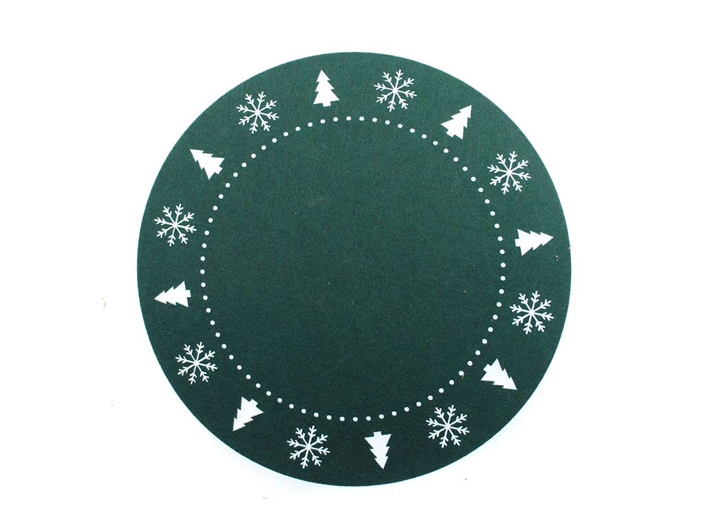 MANTELES DE FIELTRO VERDE RED. cod. 9323702