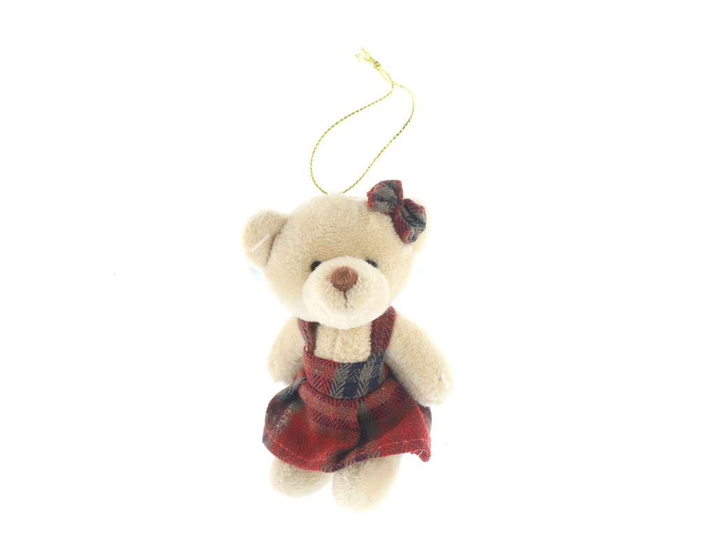 CIONDOLO DI ORSETTO DI PELUCHE DI NATALE cod. 9323807