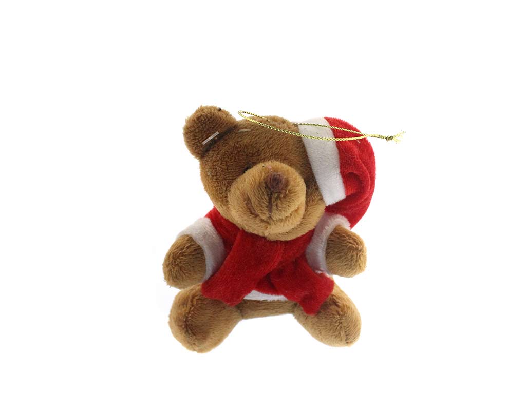 CIONDOLO DI ORSETTO DI PELUCHE DI NATALE cod. 9323810