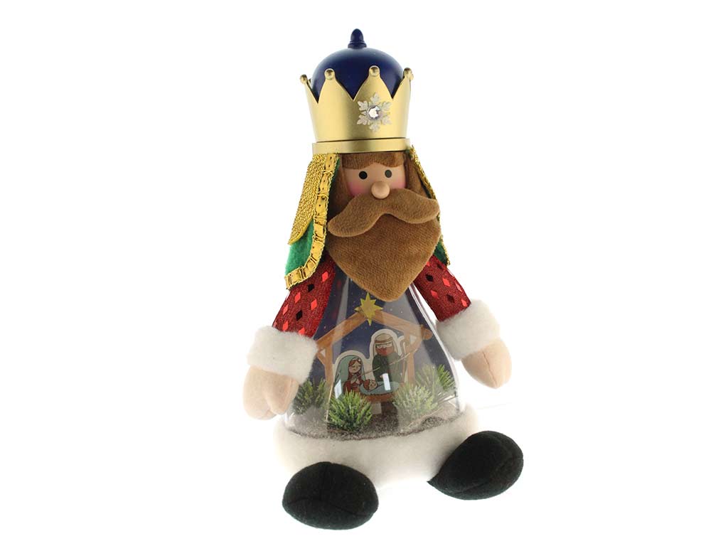 RE MAGO SEDUTO MANTELLO BLU CON LUCE cod. 9323902