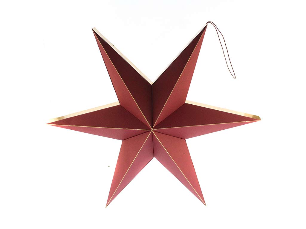 ESTRELLA COLGAR PAPEL GRANATE -L- cod. 9323975