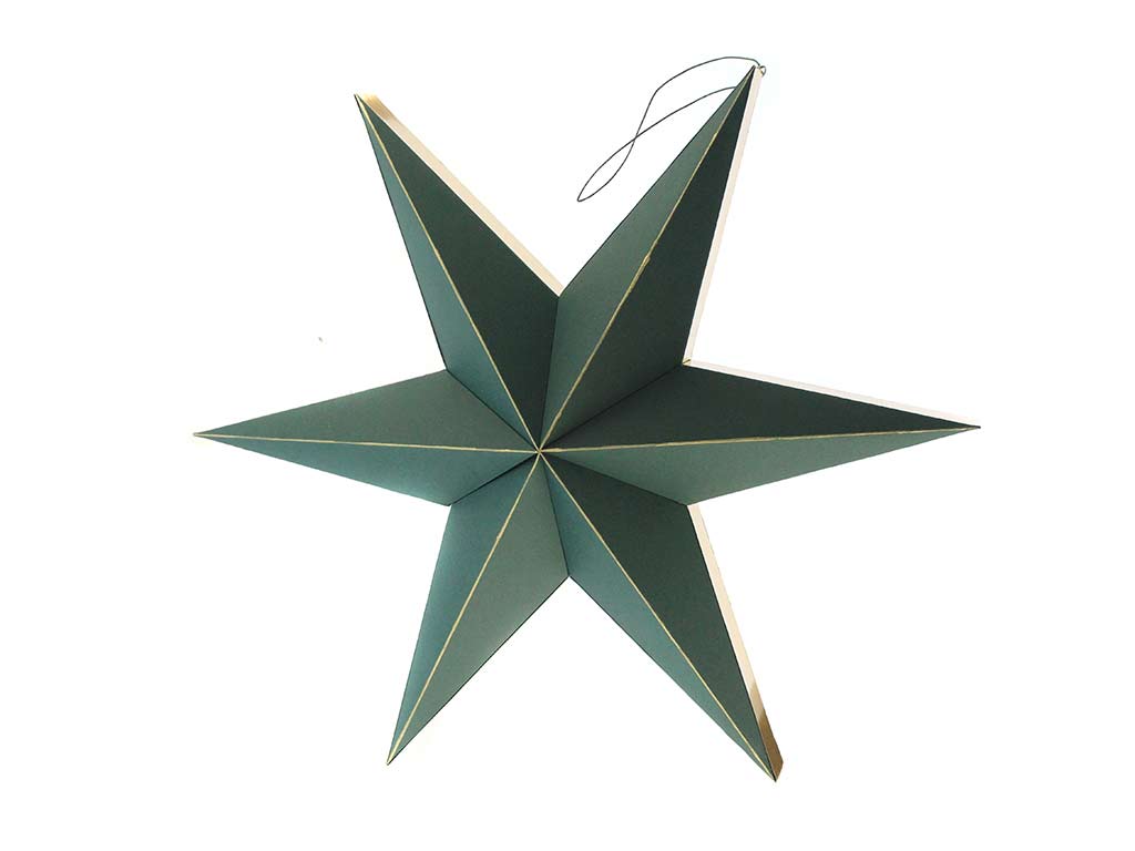 ESTRELLA COLGAR PAPEL VERDE -L- cod. 9323976