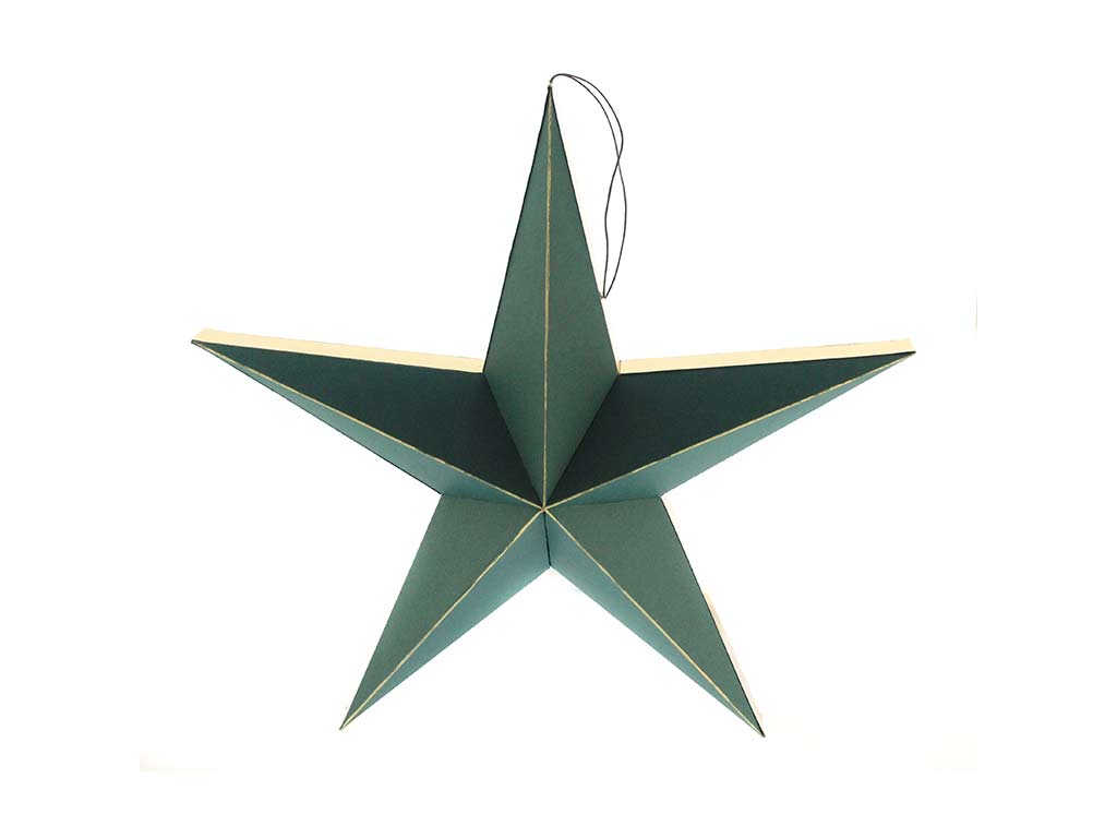 ESTRELLA COLGAR PAPEL VERDE -M- cod. 9323978