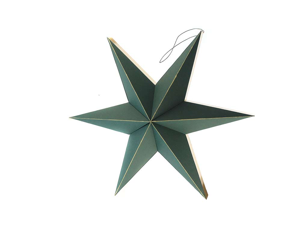 ESTRELLA COLGAR PAPEL VERDE -S- cod. 9323980