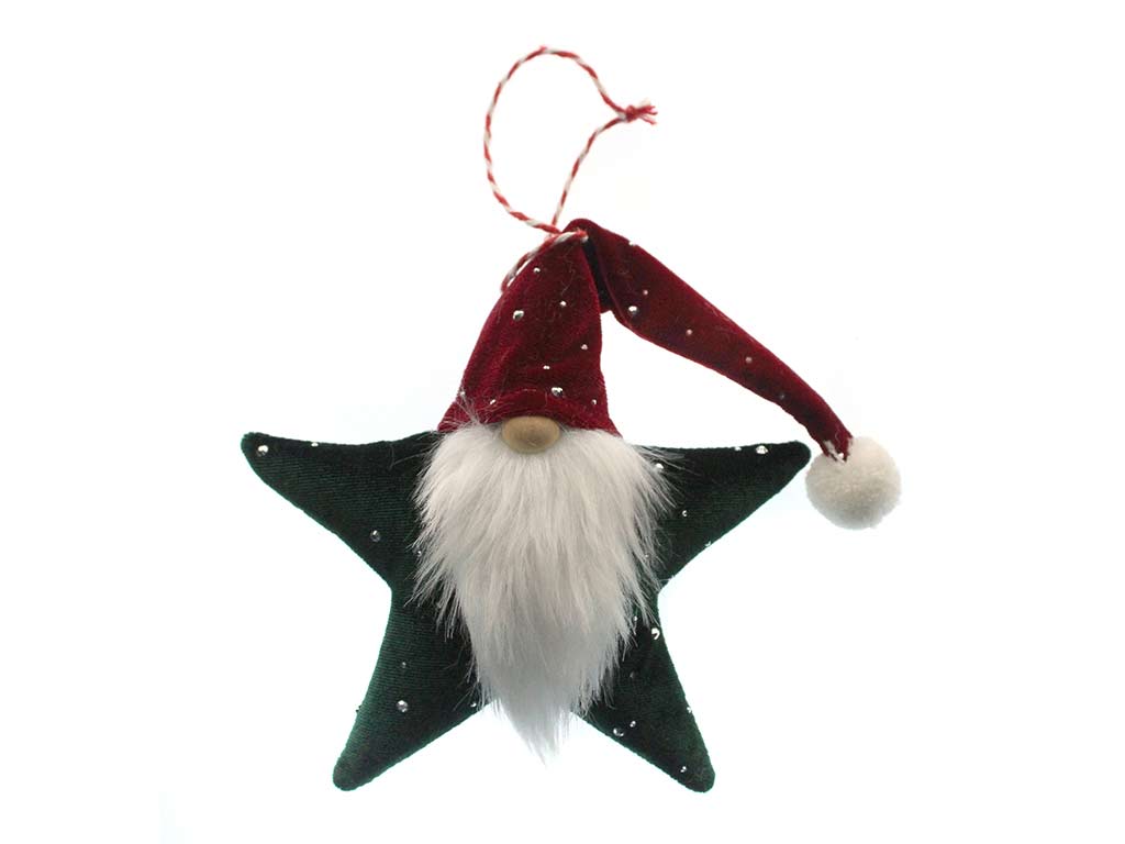 PENDENTIF ÉTOILE DU PÈRE NOËL VERT cod. 9324045