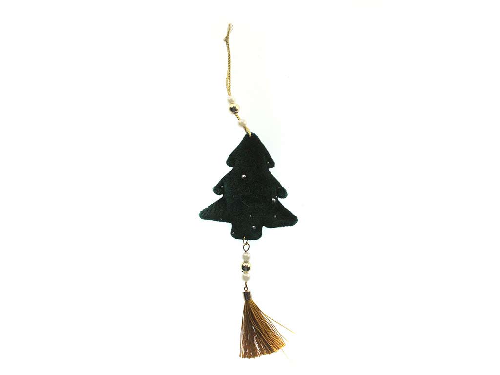 PENDENTIF ARBRE VERT AVEC FRANGES cod. 9324068