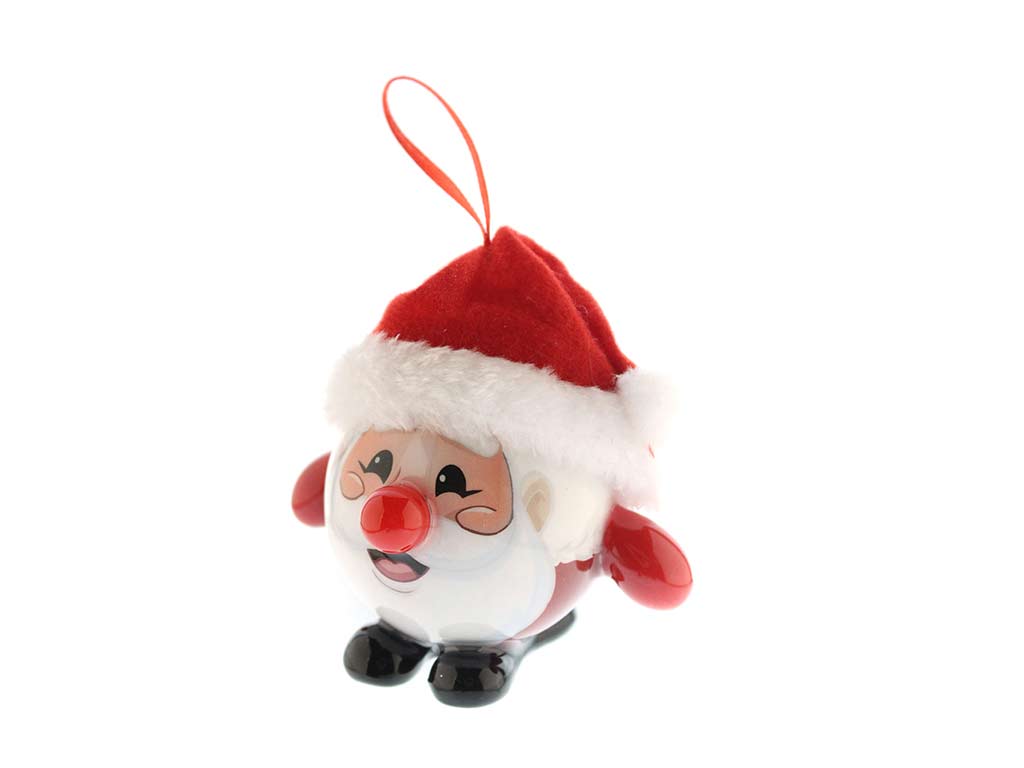 BOLA BABBO NATALE CON IL CAPO CON LED cod. 9324136
