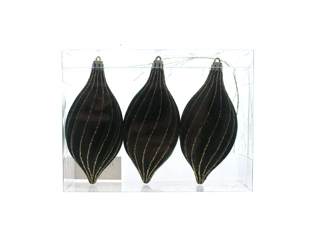 CONFEZIONE 3 PALLE VERDI FLOCKED cod. 9324185