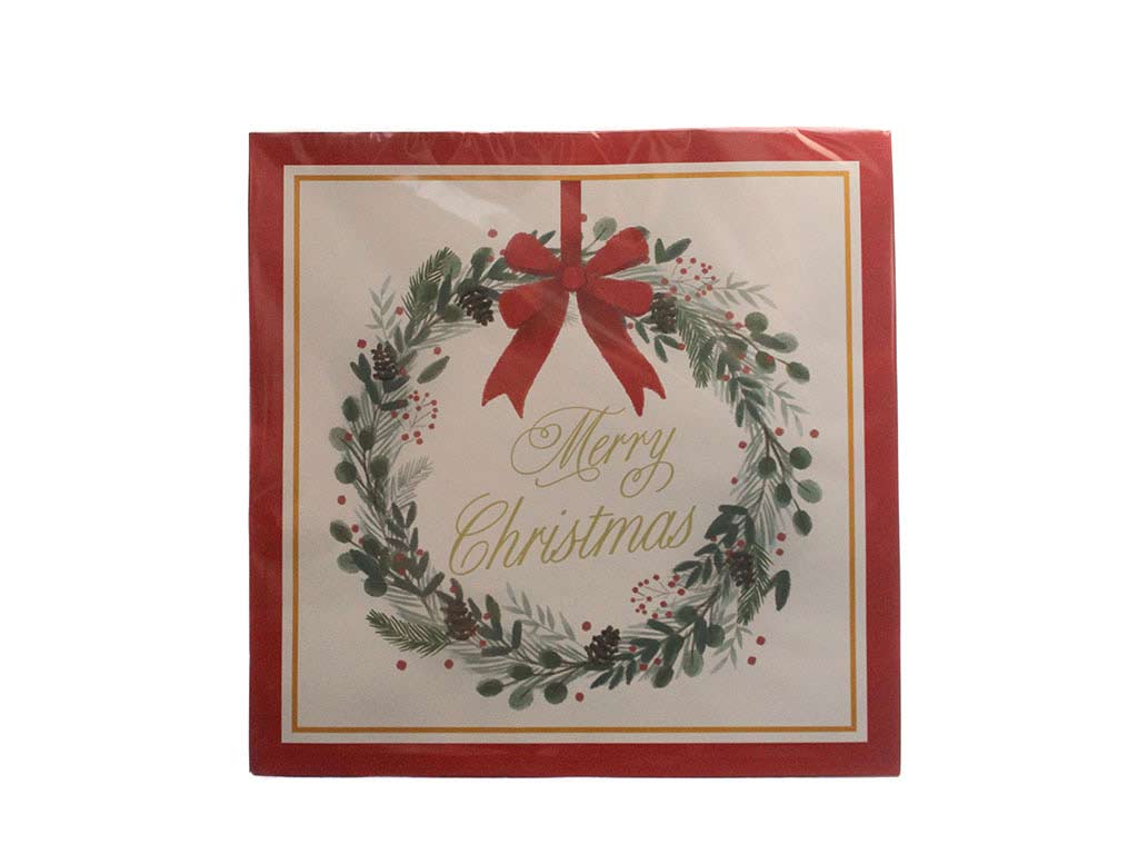 33X33 TOVAGLIOLI DI NATALE A 2 STRATI cod. 9324194