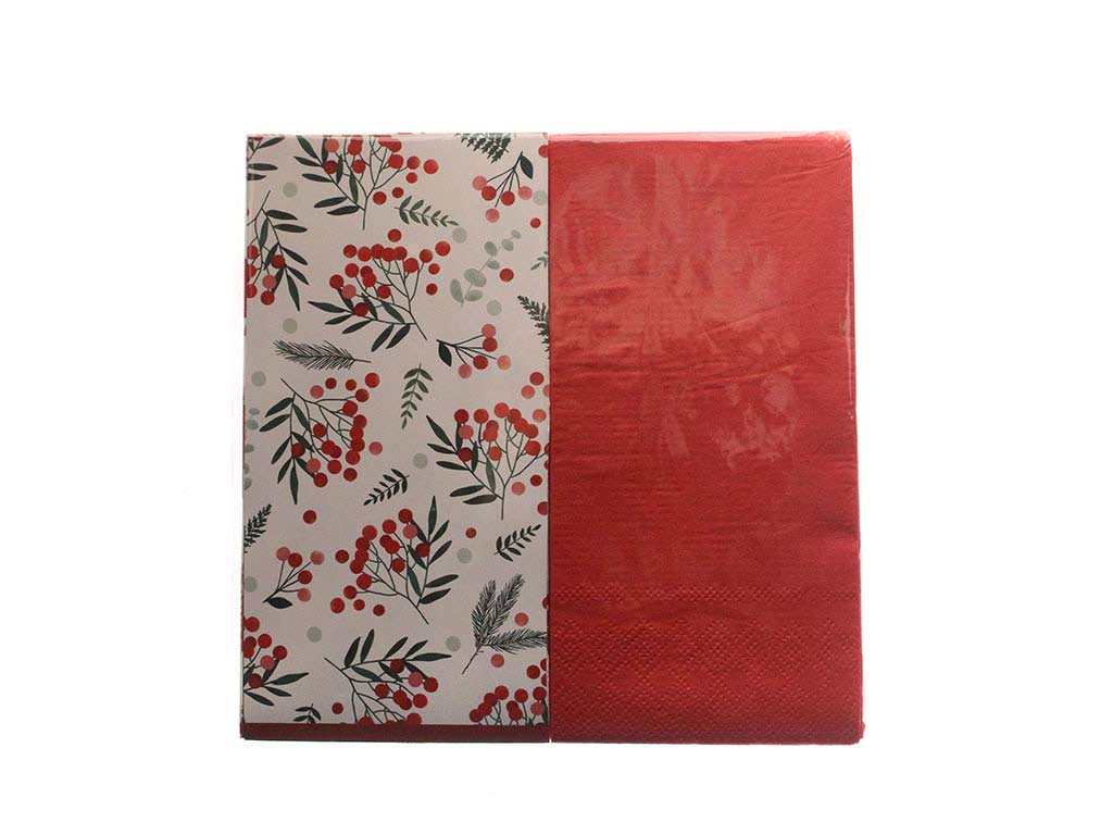 33X33 TOVAGLIOLI MIX A 2 STRATI XMAS 2 cod. 9324204