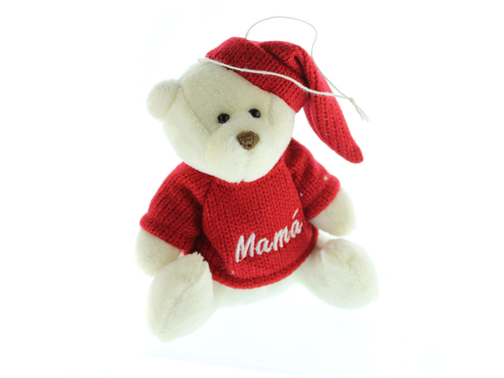 COLGANTE XMAS OSITO ROJO MAMÁ cod. 9324230