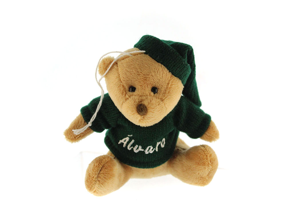 PENDENTE DI ORSO DI PELUCHE VERDE NATALE cod. 9324241