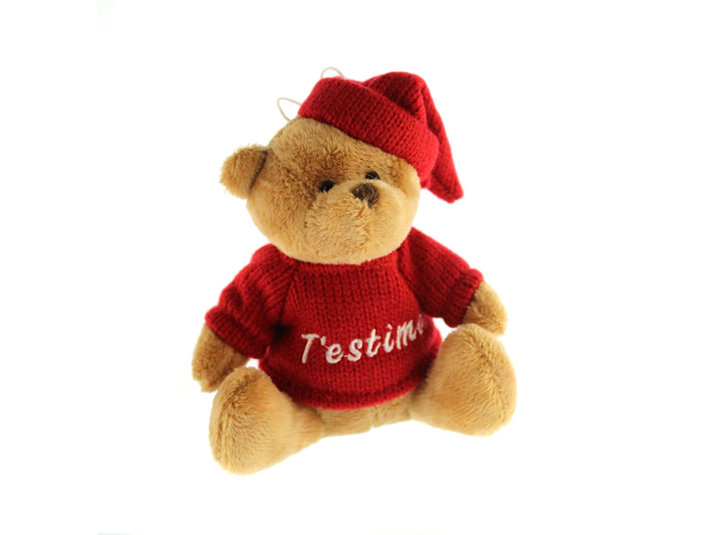 COLGANTE XMAS OSITO ROJO TESTIMO cod. 9324312