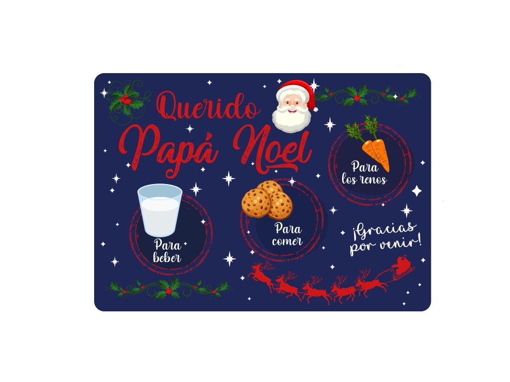 SALVAMANTEL PP PAPA NOEL AZUL cod. 9324393