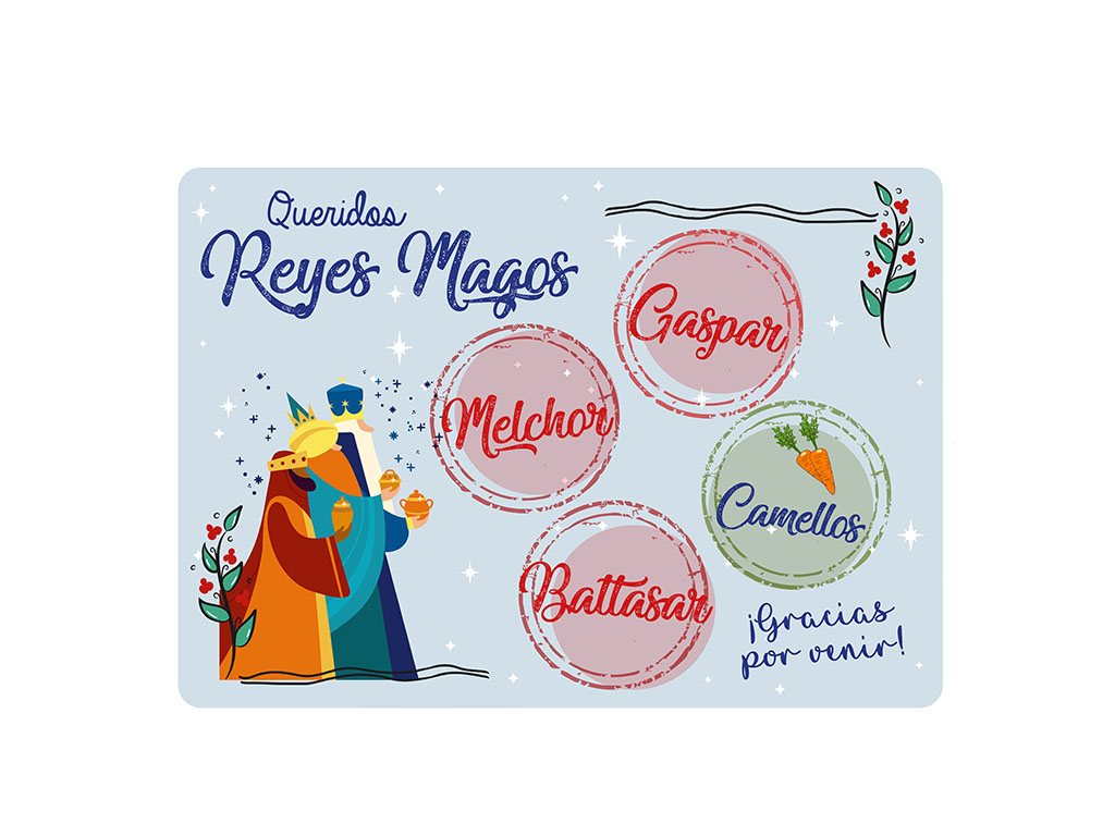 SALVAMANTEL PP REYS MAGOS AZUL cod. 9324395